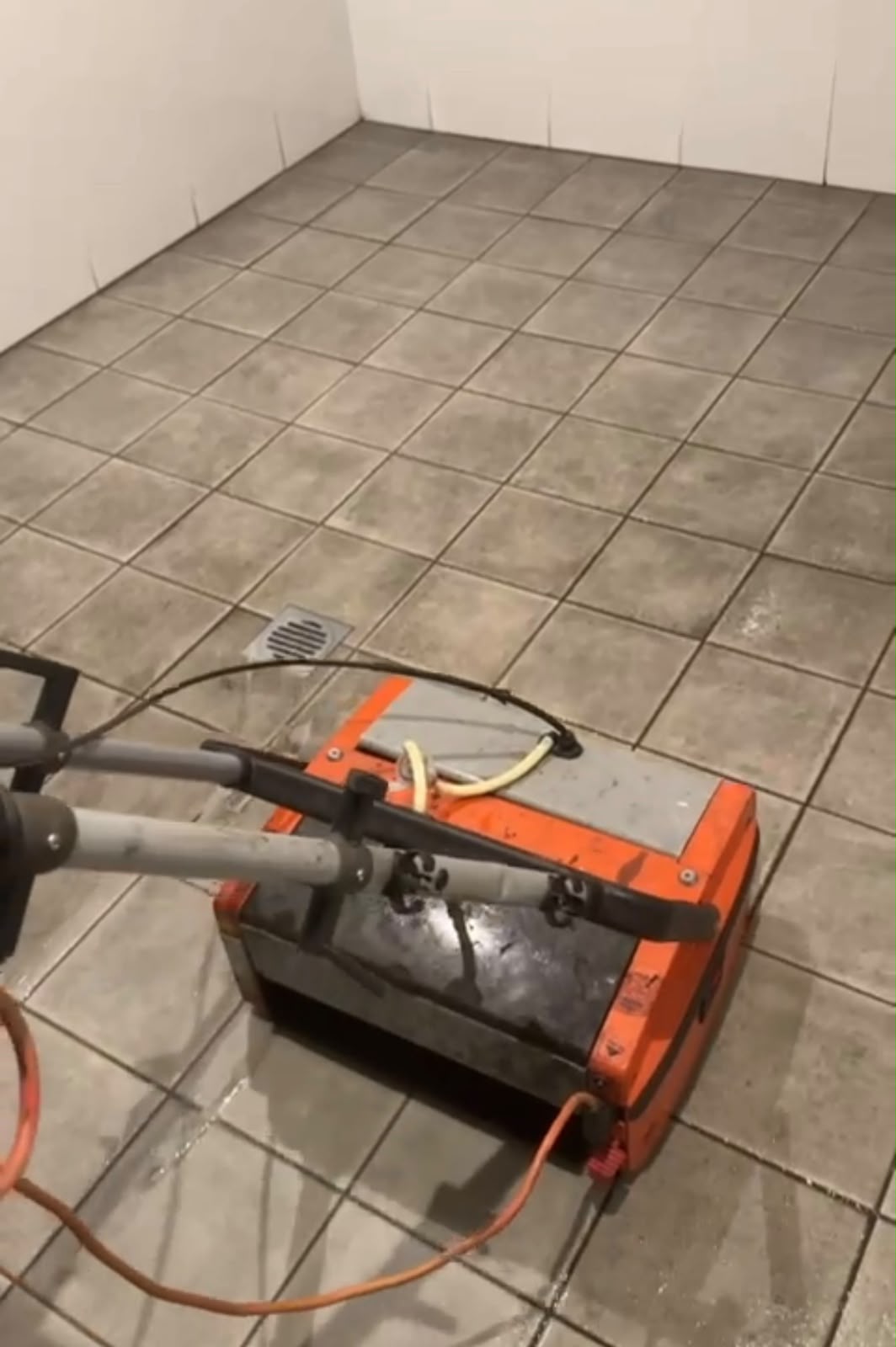 Floor scrubbing